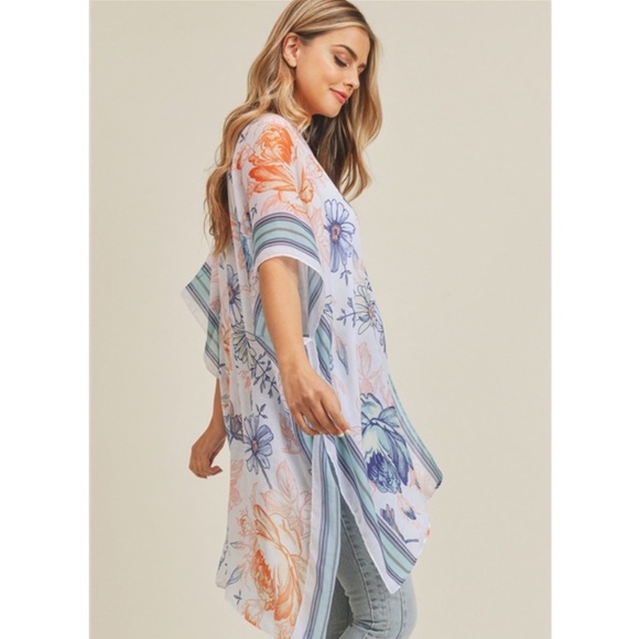Bold Floral Kimono - One Size - Picture 4 of 13